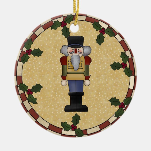 Personalised Nutcracker Christmas Ornament (Front)