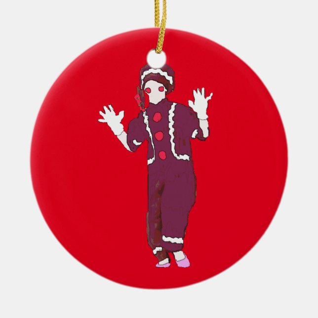 Personalised Nutcracker Ginger Snap Ornament (Front)