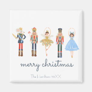 Personalised Nutcracker Merry Christmas Magnet