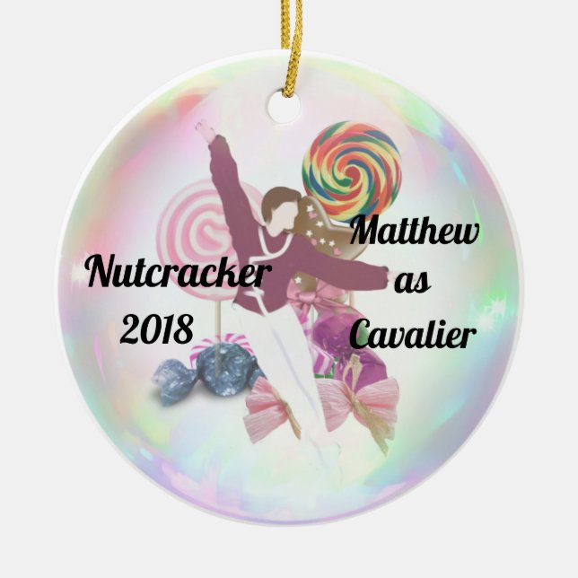 Personalised Nutcracker Ornament - Cavalier (Front)