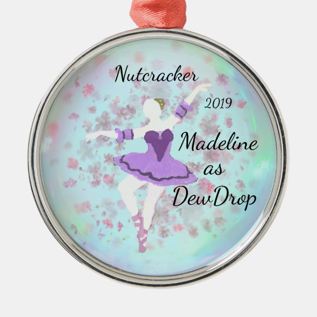 Personalised Nutcracker Ornament - Dew Drop (Front)