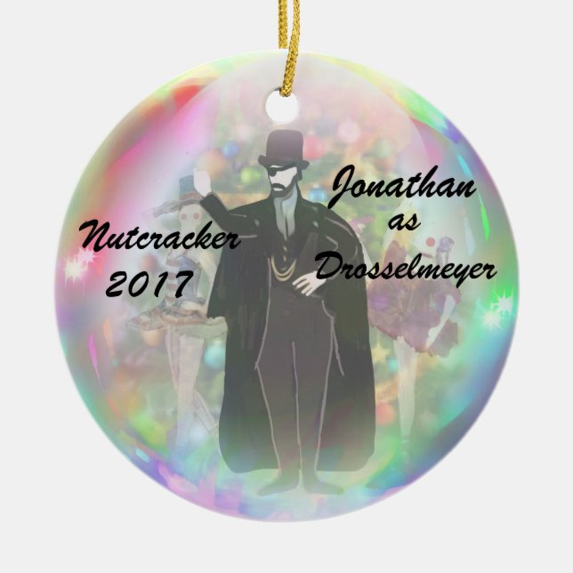 Personalised Nutcracker Ornament - Drosselmeyer (Front)