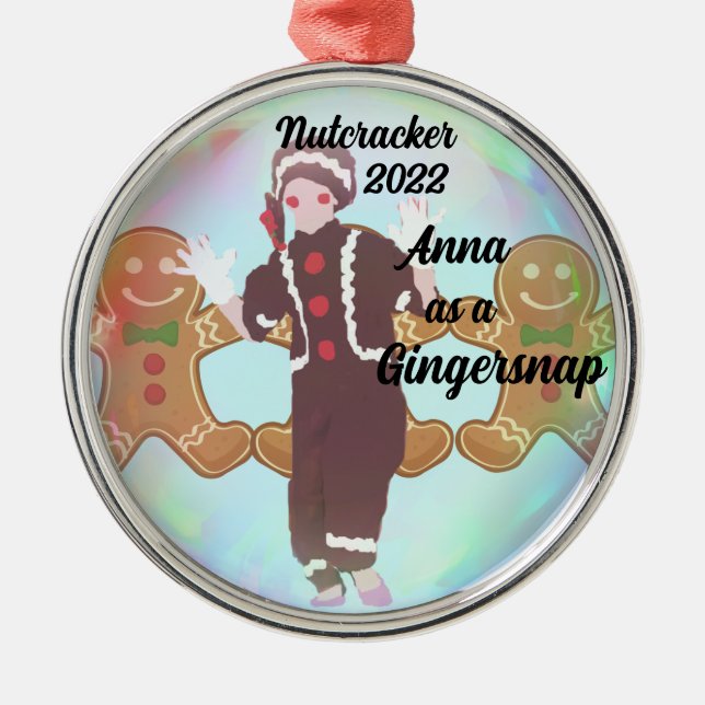 Personalised Nutcracker Ornament - Gingersnap (Front)