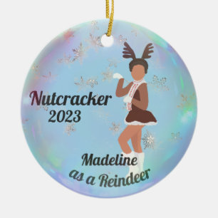Personalised Nutcracker Ornament - Reindeer 