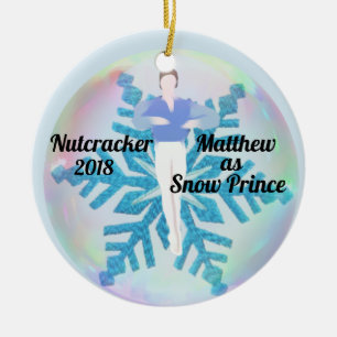 Personalised Nutcracker Ornament - Snow Prince