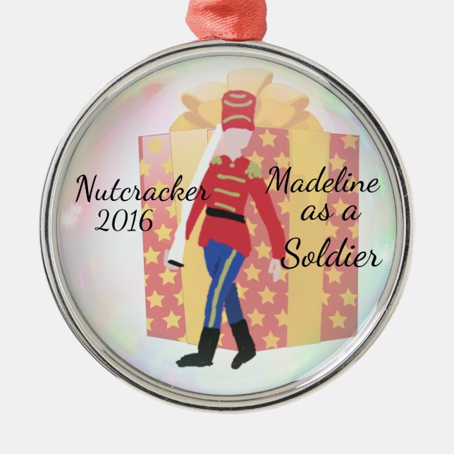 Personalised Nutcracker Ornament - Soldier (Front)