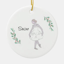 Personalised Nutcracker Snow Keepsake