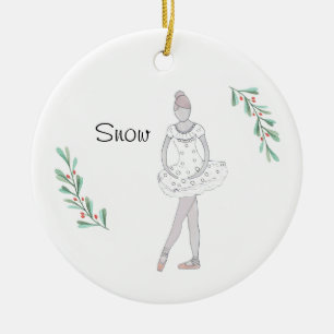 Personalised Nutcracker Snowball Keepsake Ceramic Ornament