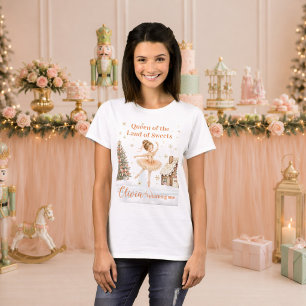 Personalised Nutcracker Sugar Plum Ballerina Mum T-Shirt
