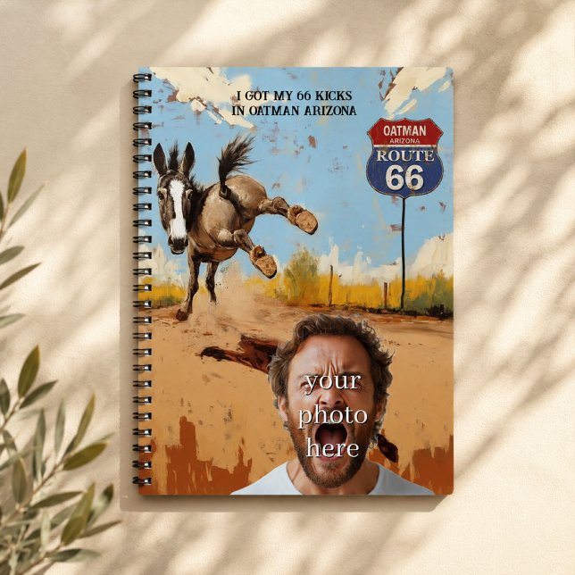 Personalised Oatman Route 66 Photo Notebook (Creator Uploaded)