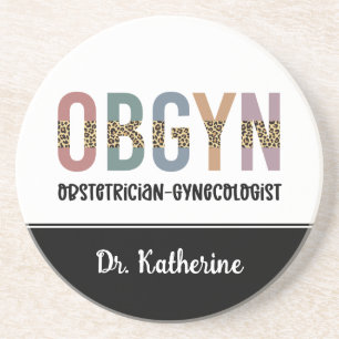 Personalised OBGYN Obstetrician Gynaecologist Coaster