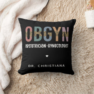 Personalised OBGYN Obstetrician Gynaecologist Cushion
