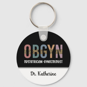 Personalised OBGYN Obstetrician Gynaecologist Key Ring