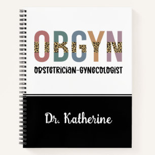 Personalised OBGYN Obstetrician Gynaecologist Notebook