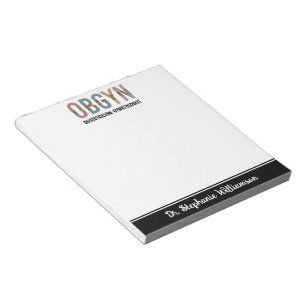 Personalised OBGYN Obstetrician Gynaecologist Notepad