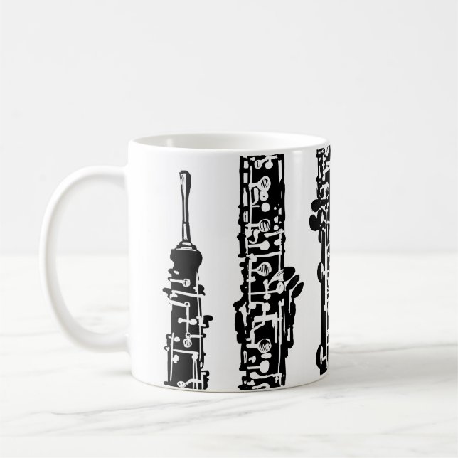 Personalised Oboe Coffee Mug (Left)