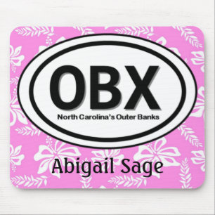 Personalised OBX Outer Banks Pink Mousepad
