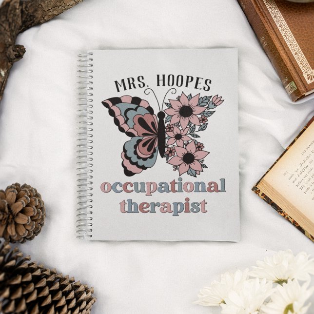 Personalised Occupational Therapist Butterfly Notebook (Creator Uploaded)