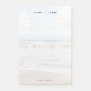 Personalised ocean aesthetic dot Grid Post-it Notes