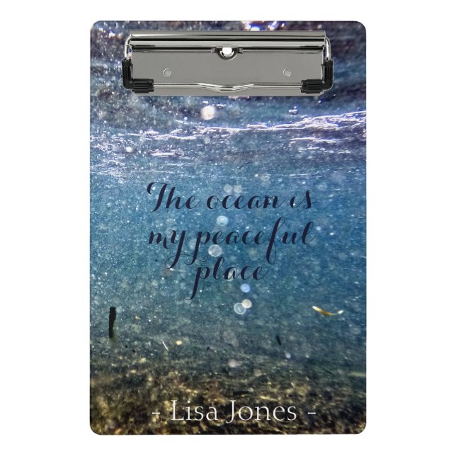 Personalised Ocean Underwater Mini Clipboad Mini Clipboard (Front)
