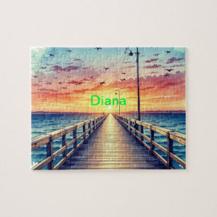 Personalised Ocean view Jigsaw Puzzle