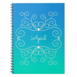 Personalised Ocean Waves Notebook