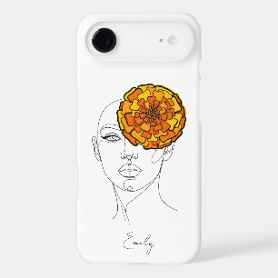Personalised October Birth Flower Portrait