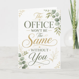 Personalised Office Won't Be The Same Card