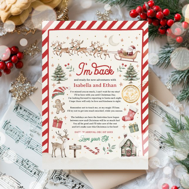 Personalised Official Elf Arrival Letter For Kids Invitation (Creator Uploaded)