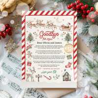 Personalised Official Elf Goodbye Letter For Kids