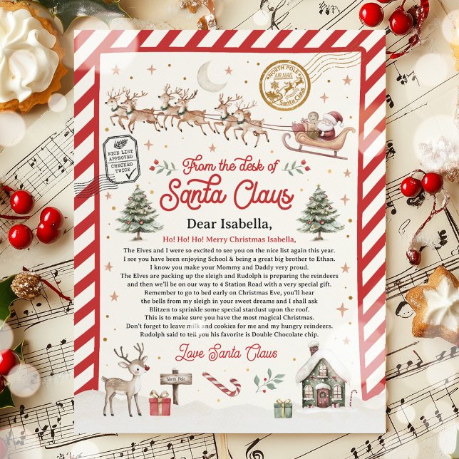 Personalised Official North Pole Letter From Santa (Creator Uploaded)