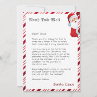 Personalised Official North Pole Letter From Santa