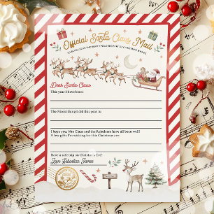 Personalised Official North Pole Letter To Santa