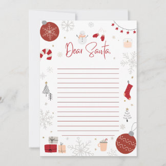 Personalised Official North Pole Letter To Santa Invitation