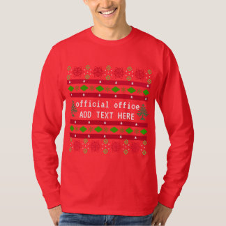 Personalised Official Office Ugly "Sweater" T-Shirt