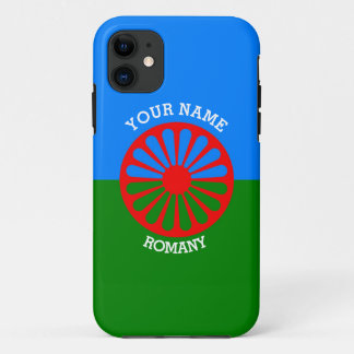 Personalised Official Romany gypsy travellers flag iPhone 11 Case