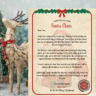 Personalised Official Santa Letter for Kids