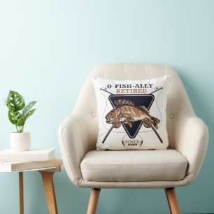 Personalised Ofishally Retired Funny Retirement Cushion