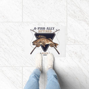Personalised Ofishally Retired Funny Retirement Doormat
