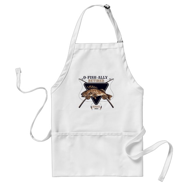 Personalised Ofishally Retired Funny Retirement Standard Apron (Front)