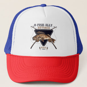 Personalised Ofishally Retired Funny Retirement Trucker Hat