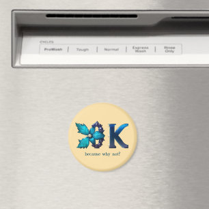 Personalised "OK" design Magnet