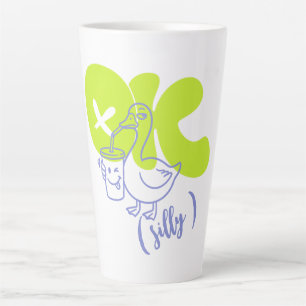 Personalised OK Silly Goose Mug, Sarcastic Coffee Latte Mug