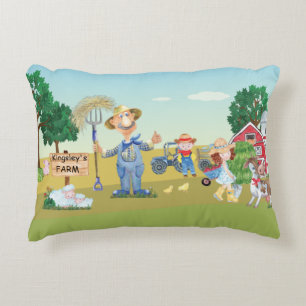 Personalised Old MacDonald's Farm  Decorative Cushion