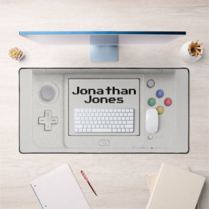 Personalised Old School Handheld Electronic Game  Desk Mat