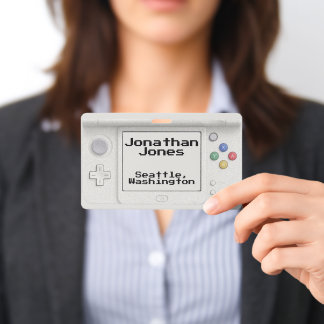 Personalised Old School Handheld Electronic Game ID Badge