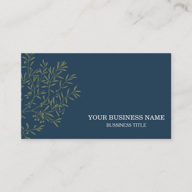 Personalised Olive Branch Catering Chef Business Card (Front)