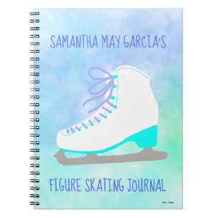 Personalised Ombre Figure Skating Practice Journal
