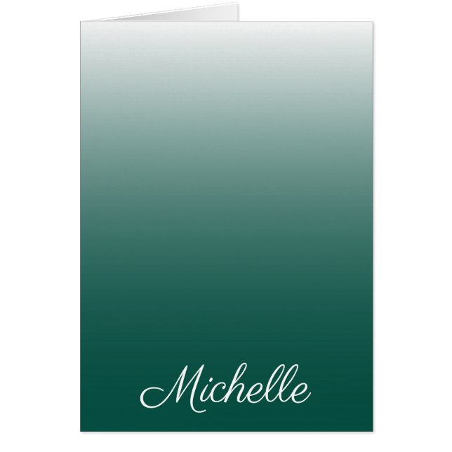 Personalised ombre gradient green (Front)