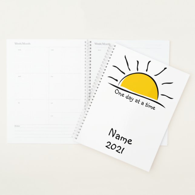 Personalised One day at a time Planner (Display)